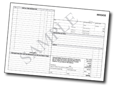 Garage Repair Invoice Pads A4